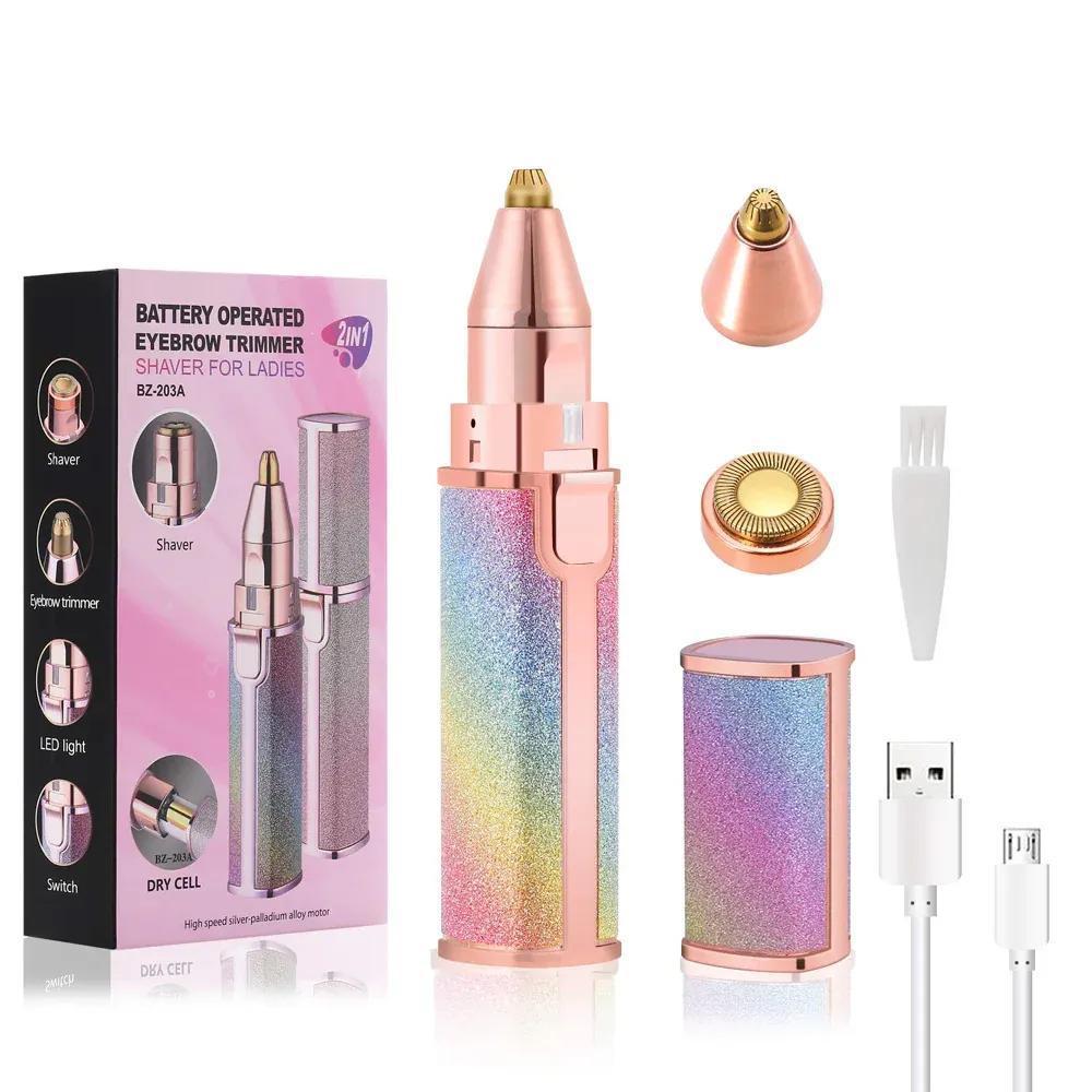 Rechargeable Eyebrow & Facial Hair Trimmer for Women