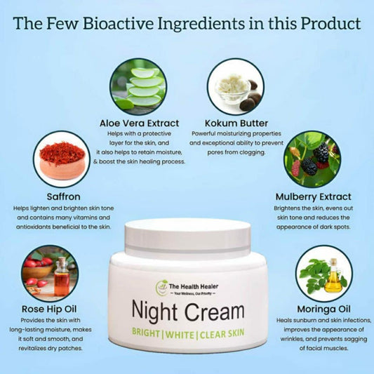 Whitening Night Cream – Brightening & Anti-Aging Formula
