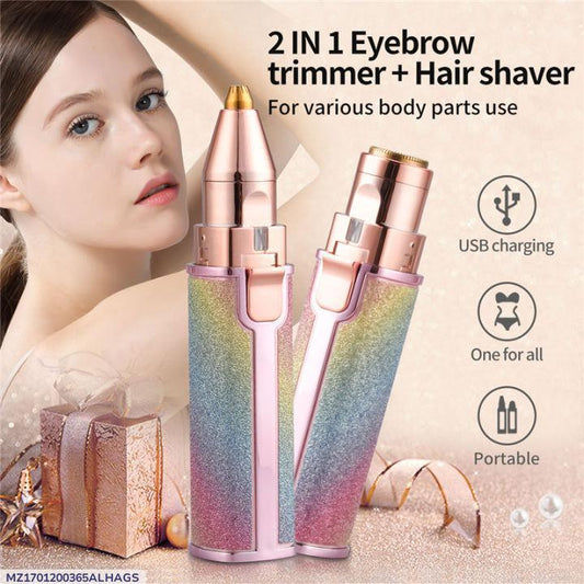 Rechargeable Eyebrow & Facial Hair Trimmer for Women