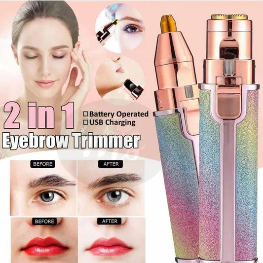 Rechargeable Eyebrow & Facial Hair Trimmer for Women